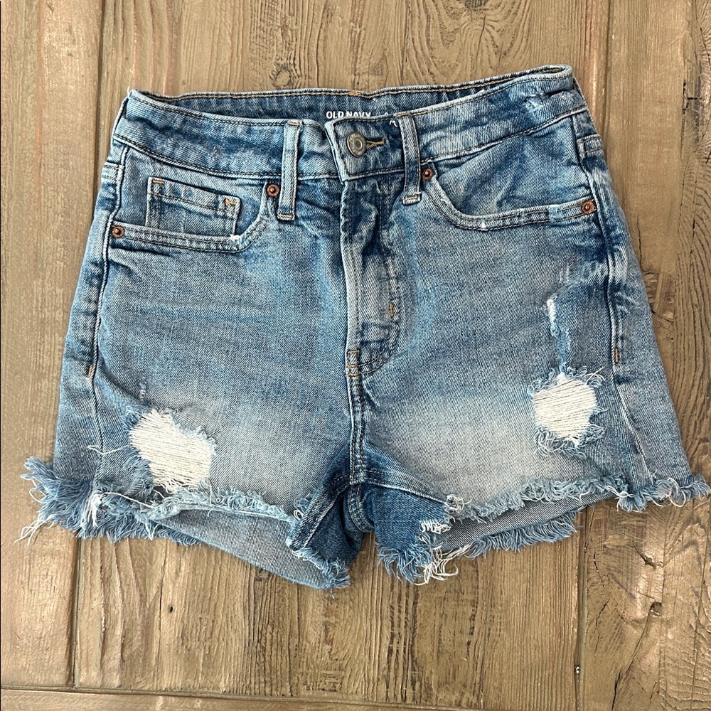 Old Navy Women's Distressed Blue Jean Shorts